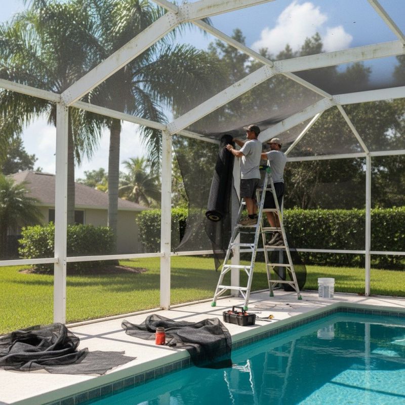 Pool Enclosure Washing